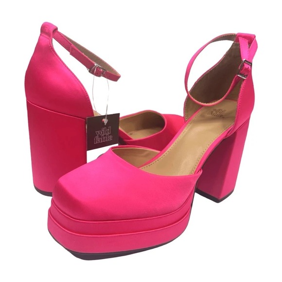 Women's Wild Fable Bianca Pink Platform Pumps‎ - Size 7 - Picture 1 of 6